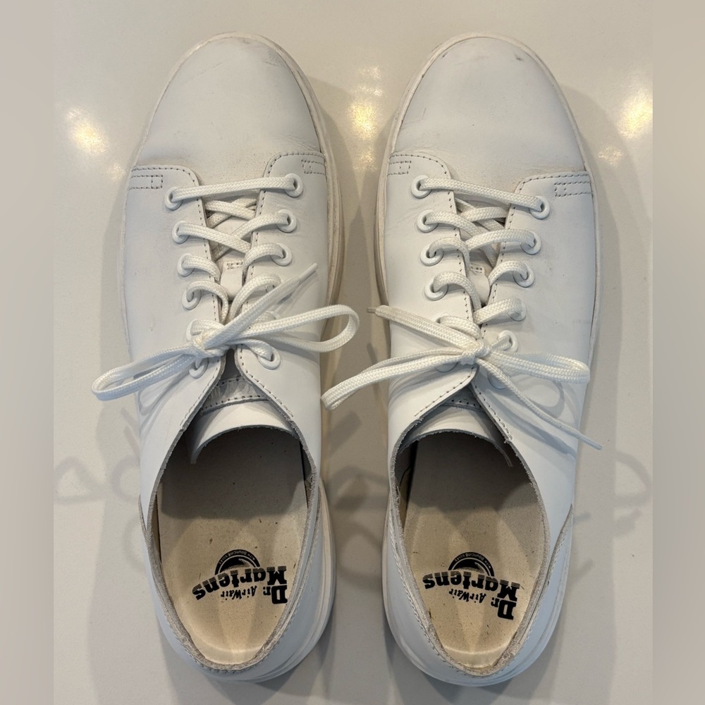 Dr. Martens Dante White Leather Sneakers